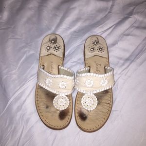 Jack Rogers white jack sandals size 6